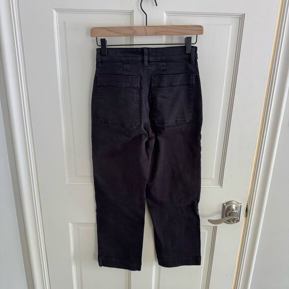 Everlane Cropped Straight Short Pant in Black Size 00 - Picture 8 of 10